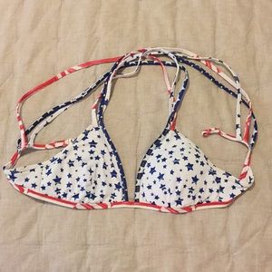 Victoria's Secret Red, White, and Blue Bikini Top